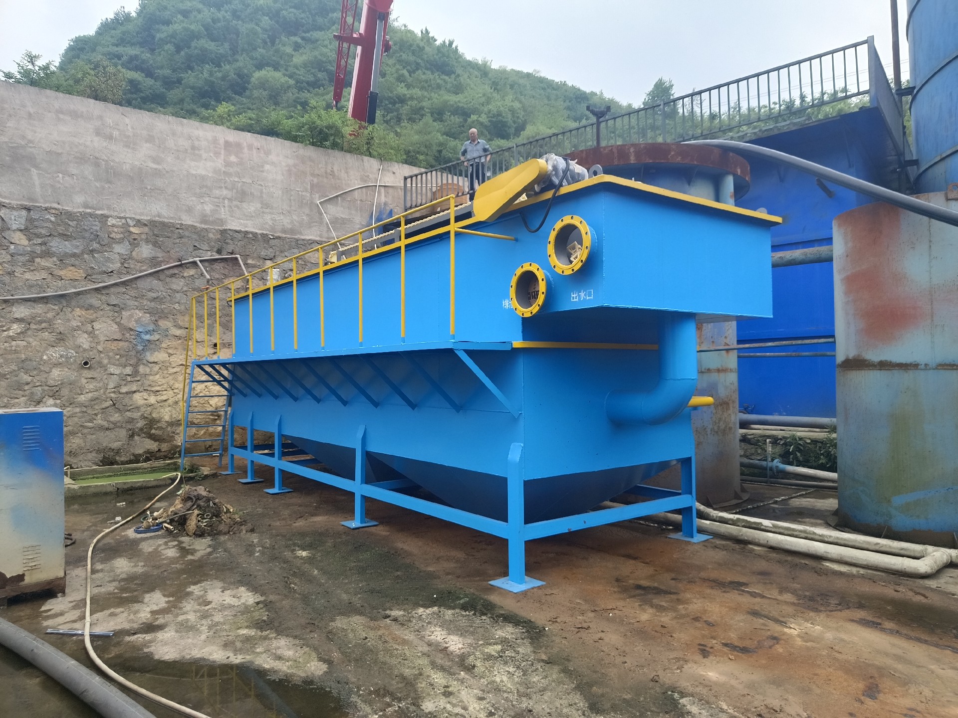 氣浮機，高效氣浮機，溶氣氣浮機，氣浮機安裝現(xiàn)場